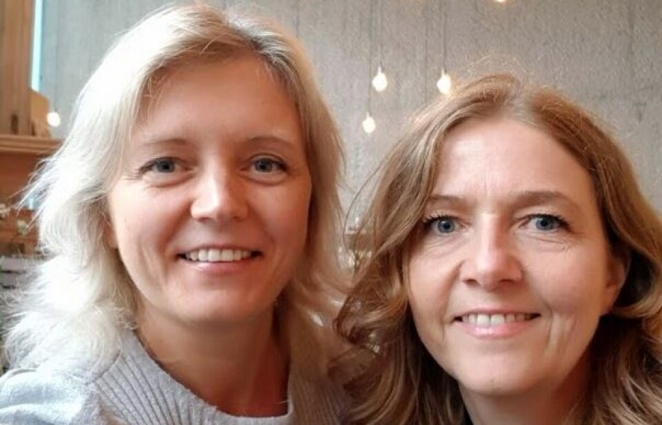 Tanja Kalchenko og Nina Cathrine Johansen fra lege- og ernæringsforeningen Mat for helsen.
