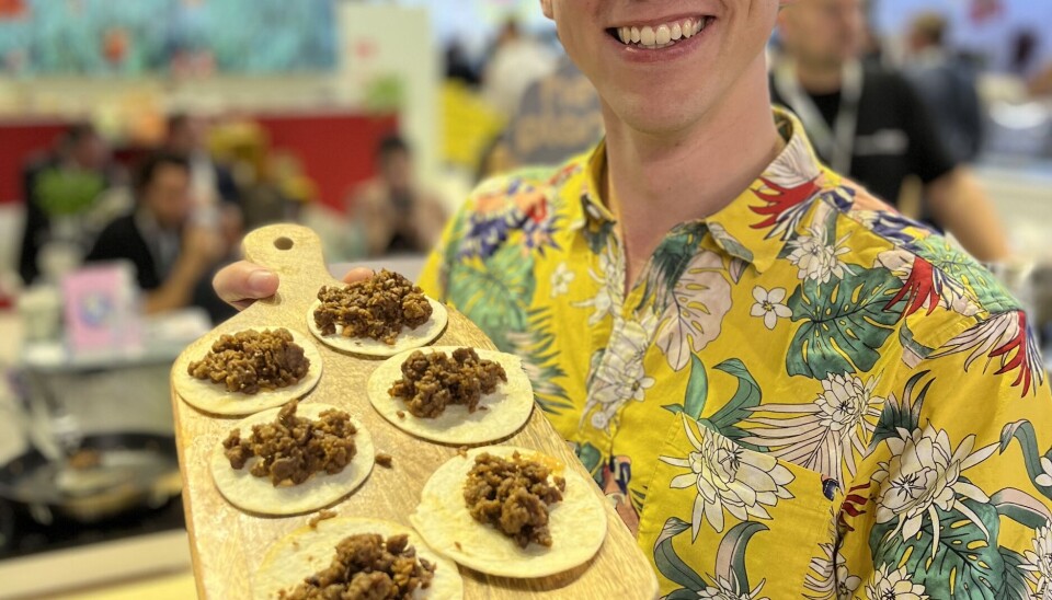 Rasmus Sonne Heaton og resten av Hey Planet er klare for hele verden med sin kjøttdeig-erstatning som består av 30 prosent insekter.