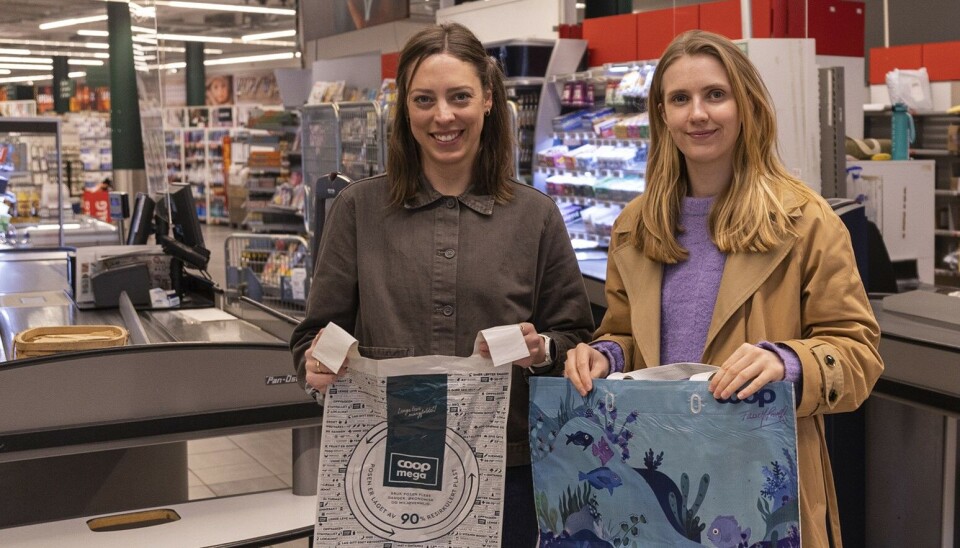 Det er Live Bøyum og Hanna Seglem Tangen (t.h.) som står bak SIFOs kartlegging av hvordan vi bruker handlenett.