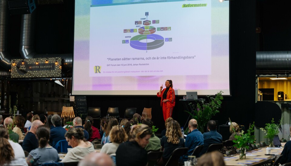 Glimt fra Debio Markeds Matsymposium i 2023, med et tydelig budskap: «Planeten setter rammene, og de er ikke diskutable.»