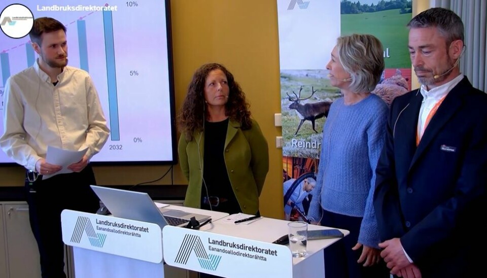 Mikael Meland Leksen, Kari Marte Sjøvik, Kjersti Berge og Morten Nymoen diskuterte hvordan målet om 10 prosent norsk økologisk produksjon kan nås innen 2032. Mikael Meland Leksen, Kari Marte Sjøvik, Kjersti Berge og Morten Nymoen diskuterte hvordan målet om 10 prosent norsk økologisk produksjon kan nås innen 2032.