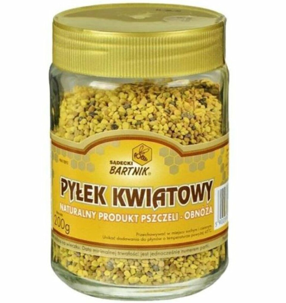 Eko Market AS kaller tilbake Pyłek kwiatowy fra Sądecki Bartnik, 200 gram fra Polen, med best før dato 13.12.2026. Eko Market AS kaller tilbake Pyłek kwiatowy fra Sądecki Bartnik, 200 gram fra Polen, med best før dato 13.12.2026.